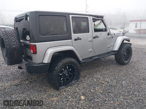 2016 Jeep Wrangler Unlimited 75th Anniversary with VIN 1C4BJWEG6GL170760, listed as a IAAI auction lot 41953745 with 72,827 mi miles and . Bid and sale history available at DreamBid. Image 4.