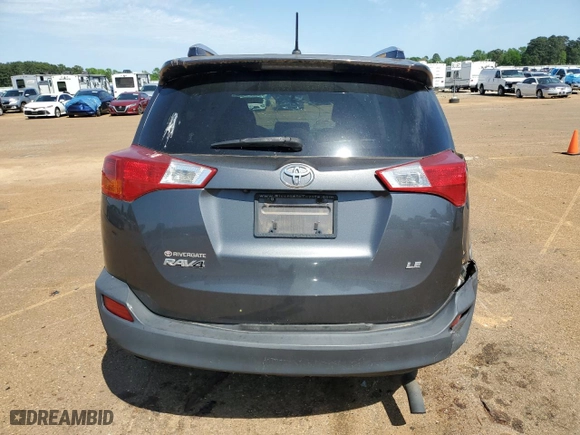 2013 Toyota RAV4 LE with VIN JTMZFREV6DD016488, listed as a Copart auction lot 52520215 with 0 mi miles and Salvage Title. Bid and sale history available at carsss.com. Image 6.