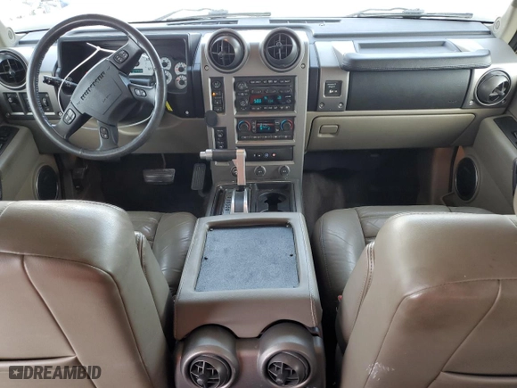 2003 Hummer H2 with VIN 5GRGN23U83H124614, listed as a Copart auction lot 50595255 with 121,356 mi miles and Salvage Title. Bid and sale history available at carsss.com. Image 8.