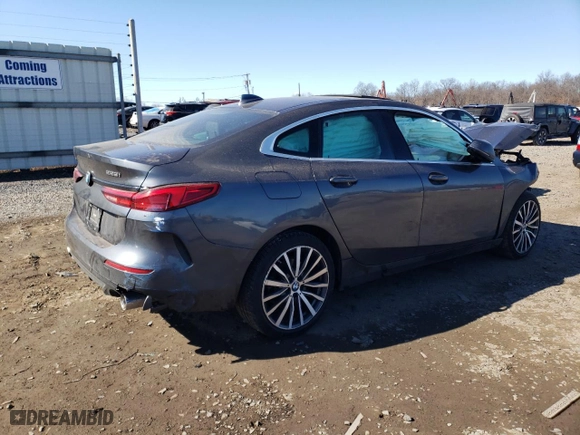 2021 BMW 2 Series 228i xDrive with VIN WBA73AK0XM7G70922, listed as a Copart auction lot 46229005 with 45,617 mi miles and Salvage Title. Bid and sale history available at carsss.com. Image 3.