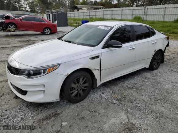 2017 Kia Optima LX 1.6T with VIN 5XXGT4L1XHG175299, listed as a Copart auction lot 47173994 with 129,416 mi miles and Salvage Title. Bid and sale history available at carsss.com. Image 1.