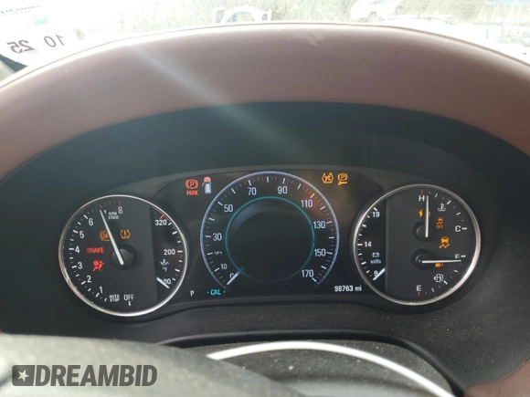 2018 Buick Enclave Avenir with VIN 5GAERDKW8JJ127693, listed as a Copart auction lot 44594775 with 98,763 mi miles and Salvage Title. Bid and sale history available at DreamBid. Image 9.