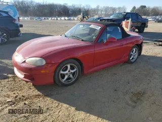 2002 Mazda MX-5 Miata Cloth z VIN JM1NB353720233560, wystawiony jako Copart lot #47235585 z przebiegiem 297 135 mil mil oraz Szkoda całkowita • Salvage title. Historia ofert i sprzedaży dostępna na DreamBid. Obrazek 1.