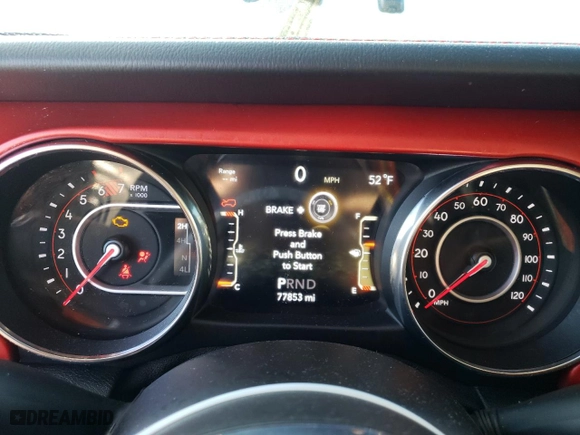 2019 Jeep Wrangler Unlimited Rubicon with VIN 1C4HJXFN5KW547244, listed as a Copart auction lot 88947665 with 77,853 mi miles and Salvage Title. Bid and sale history available at carsss.com. Image 9.
