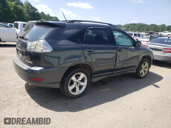 2006 Lexus RX 330 z VIN 2T2GA31U96C048377, wystawiony jako Copart lot #65579655 z przebiegiem Nie podano mil oraz Szkoda całkowita • Salvage title. Historia ofert i sprzedaży dostępna na DreamBid. Obrazek 3.