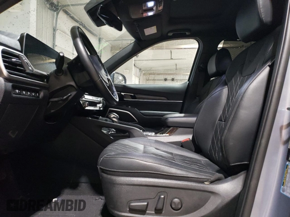 2023 Kia Telluride EX X-Line with VIN 5XYP3DGC8PG372784, listed as a Copart auction lot 51593535 with 12,353 mi miles and Salvage title. Bid and sale history available at DreamBid. Image 7.