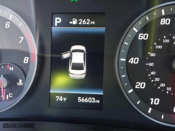 2019 Hyundai Sonata Sport with VIN 5NPE34AF1KH820438, listed as a IAAI auction lot 41353422 with 56,603 mi miles. Bid and sale history available at carsss.com. Image 15.
