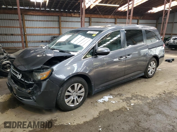 2017 Honda Odyssey EX-L with VIN 5FNRL5H60HB503125, listed as a Copart auction lot 45079335 with 204,560 mi miles and Clean Title. Bid and sale history available at DreamBid. Image 1.