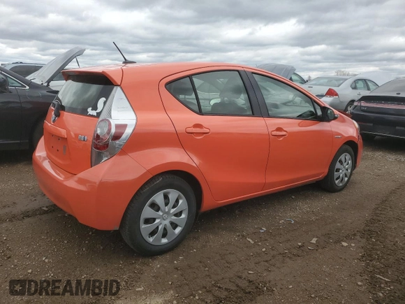 2014 Toyota Prius One with VIN JTDKDTB38E1073950, listed as a Copart auction lot 53983465 with 109,222 mi miles and Salvage Title. Bid and sale history available at DreamBid. Image 3.
