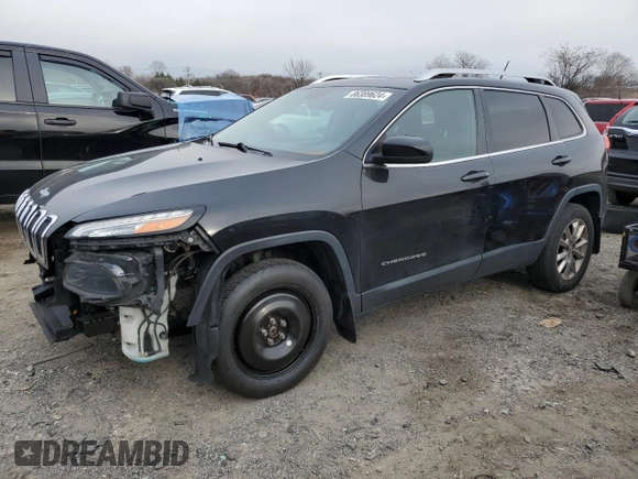 2014 Jeep Cherokee Limited with VIN 1C4PJMDS0EW169860, listed as a Copart auction lot 86389624 with 185,121 mi miles and Salvage Title. Bid and sale history available at carsss.com. Image 1.