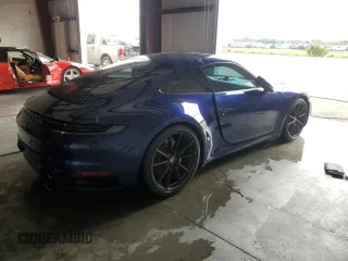 2020 Porsche 911 Carrera S with VIN WP0AB2A95LS229452, listed as a Copart auction lot 74836544 with 0 mi miles and Salvage Title. Bid and sale history available at carsss.com. Image 3.