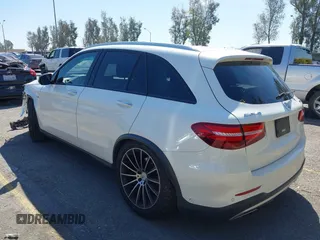 2017 Mercedes-Benz GLC with VIN WDC0G6EBXHF201996, listed as a IAAI auction lot 41814847 with 117,273 mi miles. Bid and sale history available at carsss.com. Image 3.