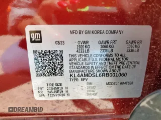 2024 Buick Encore GX Sport Touring z VIN KL4AMDSL6RB001060, wystawiony jako Copart lot #58602165 z przebiegiem 52 166 mil mil oraz Szkoda całkowita • Salvage title. Historia ofert i sprzedaży dostępna na DreamBid. Obrazek 13.