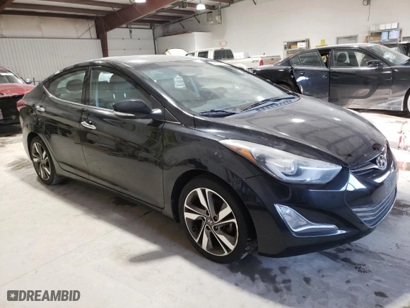 2014 Hyundai Elantra SE with VIN 5NPDH4AE1EH534789, listed as a Copart auction lot 46750625 with 165,380 mi miles and Clean Title. Bid and sale history available at carsss.com. Image 4.