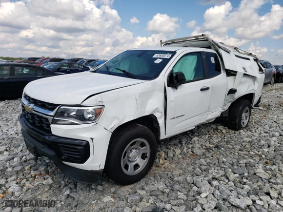 2022 Chevrolet Colorado 2WD Work Truck with VIN 1GCHSBEAXN1114194, listed as a Copart auction lot 63650074 with 0 mi miles and Salvage Title. Bid and sale history available at carsss.com. Image 1.
