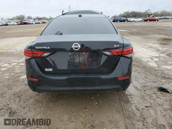 2021 Nissan Sentra SV with VIN 3N1AB8CV1MY320866, listed as a Copart auction lot 51606125 with Not Provided miles and Salvage Title. Bid and sale history available at carsss.com. Image 6.