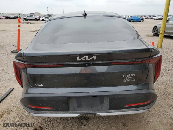 2025 Kia K4 LXS with VIN 3KPFT4DE7SE084424, listed as a Copart auction lot 49710135 with 5,830 mi miles and Clean Title. Bid and sale history available at carsss.com. Image 6.