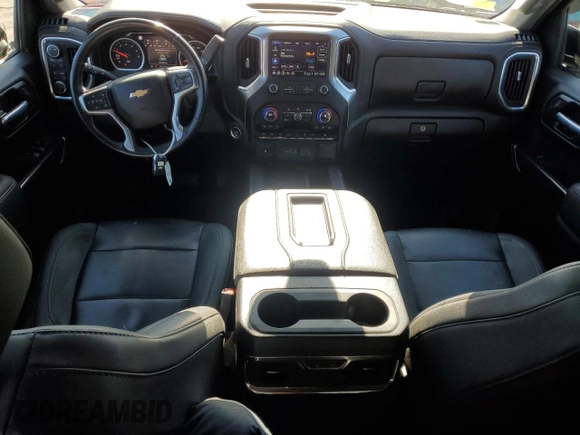 2021 Chevrolet Silverado 1500 LTZ with VIN 1GCUYGEDXMZ200545, listed as a Copart auction lot 43721165 with 58,623 mi miles and Salvage Title. Bid and sale history available at DreamBid. Image 8.