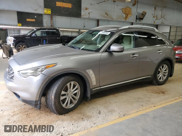 2009 Infiniti FX35 with VIN JNRAS18U29M100117, listed as a Copart auction lot 72066694 with 153,611 mi miles and Salvage Title. Bid and sale history available at carsss.com. Image 1.