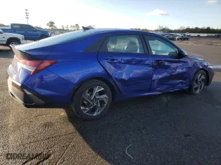 2025 Hyundai Elantra SEL Sport with VIN KMHLM4DG6SU864008, listed as a Copart auction lot 85490394 with 2,865 mi miles and Salvage Title. Bid and sale history available at carsss.com. Image 3.