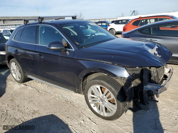 2019 Audi Q5 Premium Plus with VIN WA1BNAFY0K2050265, listed as a Copart auction lot 42164195 with 64,643 mi miles and Salvage Title. Bid and sale history available at carsss.com. Image 4.