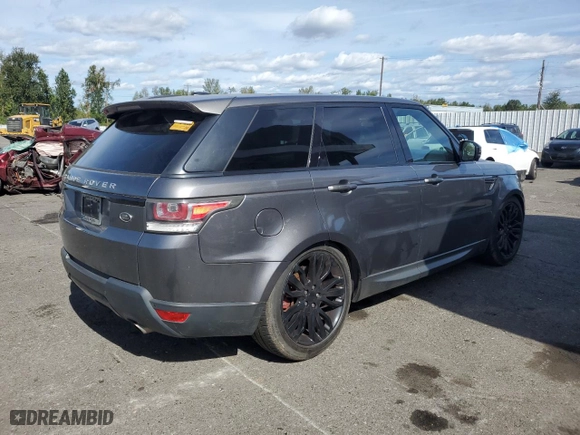 2014 Land Rover Range Rover Sport V8 Dynamic with VIN SALWR2EFXEA321093, listed as a Copart auction lot 72659724 with 91,065 mi miles and Clean Title. Bid and sale history available at carsss.com. Image 3.