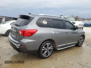 2020 Nissan Pathfinder Platinum with VIN 5N1DR2DM0LC634911, listed as a Copart auction lot 50575835 with 80,597 mi miles and Salvage title. Bid and sale history available at DreamBid. Image 3.