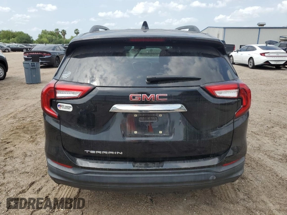 2022 GMC Terrain SLE with VIN 3GKALMEV5NL269942, listed as a Copart auction lot 54278465 with Not provided miles and Salvage title. Bid and sale history available at DreamBid. Image 6.