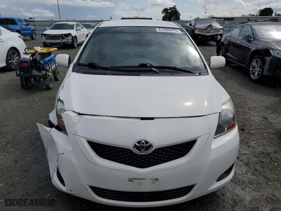 2010 Toyota Yaris with VIN JTDBT4K3XA1360659, listed as a Copart auction lot 51490475 with 210,967 mi miles and Salvage Title. Bid and sale history available at carsss.com. Image 5.