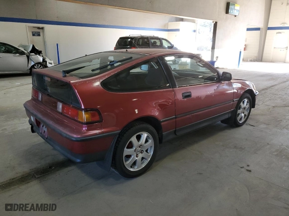 1991 Honda CRX DX with VIN JHMED8455MS015861, listed as a Copart auction lot 82888244 with NaN miles and Salvage Title. Bid and sale history available at carsss.com. Image 3.