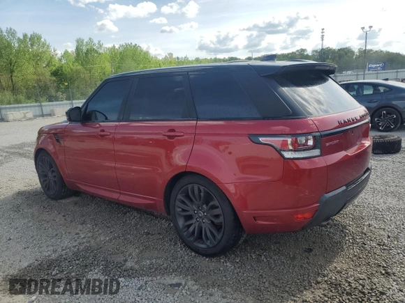 2017 Land Rover Range Rover Sport HSE Dynamic with VIN SALWV2FV4HA160133, listed as a Copart auction lot 54069585 with 97,578 mi miles and Salvage title. Bid and sale history available at DreamBid. Image 2.