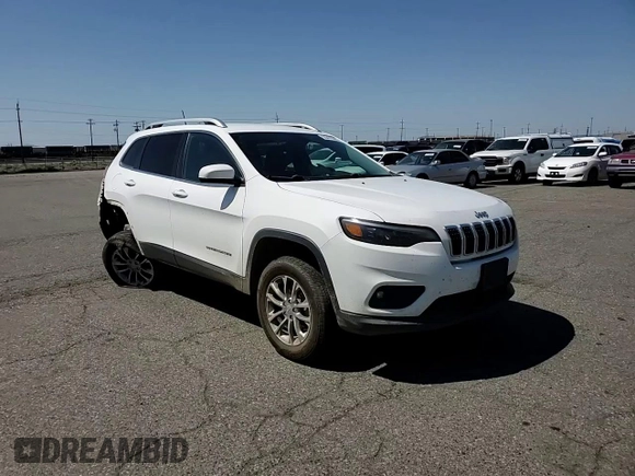 2019 Jeep Cherokee Latitude Plus with VIN 1C4PJMLX3KD127574, listed as a Copart auction lot 55470565 with 106,309 mi miles and Salvage title. Bid and sale history available at DreamBid. Image 15.