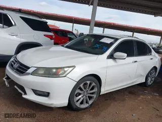 2014 Honda Accord Sedan Sport with VIN 1HGCR2F58EA287205, listed as a IAAI auction lot 41789702 with 207,393 mi miles. Bid and sale history available at carsss.com. Image 2.