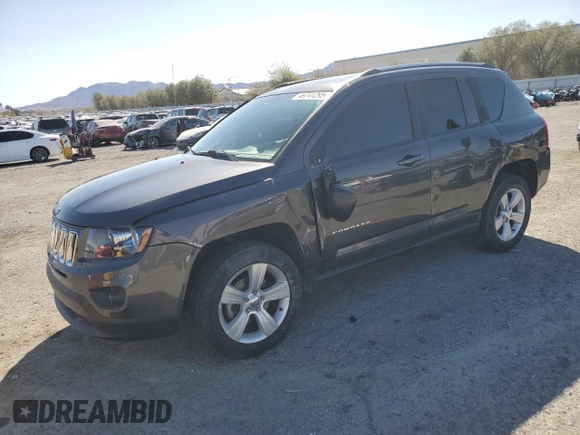 2017 Jeep Compass Sport with VIN 1C4NJCBA2HD123233, listed as a Copart auction lot 49741295 with 143,381 mi miles and Salvage title. Bid and sale history available at DreamBid. Image 1.