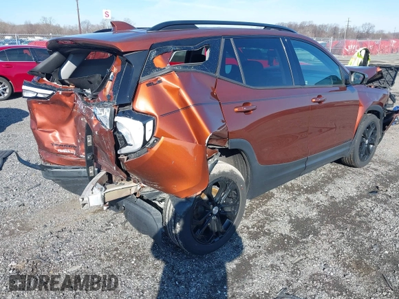 2019 GMC Terrain SLE with VIN 3GKALTEV5KL317283, listed as a IAAI auction lot 41639956 with 52,658 mi miles. Bid and sale history available at carsss.com. Image 4.