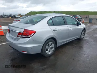 2014 Honda Civic Sedan LX with VIN 19XFB2F54EE256806, listed as a IAAI auction lot 41923101 with 143,775 mi miles. Bid and sale history available at carsss.com. Image 4.