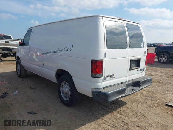 2012 Ford Econoline Cargo Commercial with VIN 1FTNE1EW0CDB20193, listed as a IAAI auction lot 40970101 with 353,006 mi miles and . Bid and sale history available at DreamBid. Image 3.