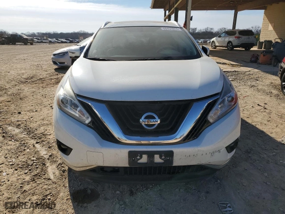 2017 Nissan Murano SL with VIN 5N1AZ2MG7HN106839, listed as a Copart auction lot 88459855 with 126,367 mi miles and Salvage Title. Bid and sale history available at carsss.com. Image 5.