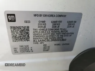 2024 Buick Encore GX Preferred with VIN KL4AMCSL2RB001860, listed as a Copart auction lot 50561185 with 34,854 mi miles and Salvage title. Bid and sale history available at DreamBid. Image 12.