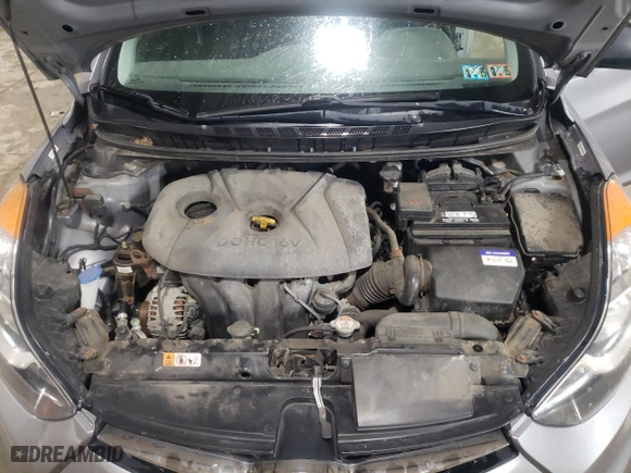 2013 Hyundai Elantra Coupe GS PZEV with VIN KMHDH6AE5DU011822, listed as a Copart auction lot 71594744 with 100,477 mi miles and Salvage Title. Bid and sale history available at carsss.com. Image 11.