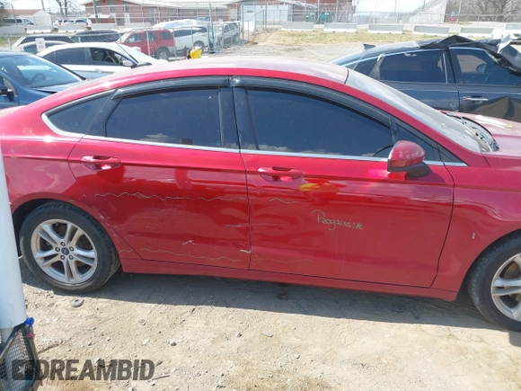 2018 Ford Fusion SE with VIN 3FA6P0HD4JR200691, listed as a IAAI auction lot 41792959 with 109,534 mi miles. Bid and sale history available at carsss.com. Image 13.