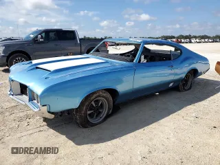 1971 Oldsmobile Cutlass with VIN 336871R114260, listed as a Copart auction lot 74089014 with 343,583 mi miles and Salvage Title. Bid and sale history available at DreamBid. Image 1.