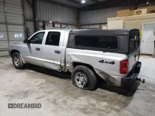 2006 Dodge Dakota ST with VIN 1D7HW28N46S634573, listed as a Copart auction lot 43834355 with 158,343 mi miles and Salvage Title. Bid and sale history available at DreamBid. Image 2.