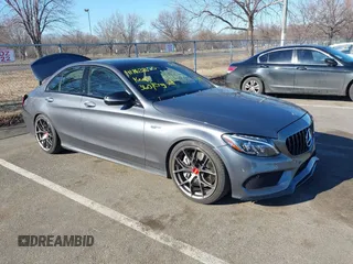 2017 Mercedes-Benz C 43 AMG z VIN 55SWF6EBXHU206007, wystawiony jako IAAI lot #41763850 z przebiegiem 91 214 mil mil oraz . Historia ofert i sprzedaży dostępna na DreamBid. Obrazek 1.