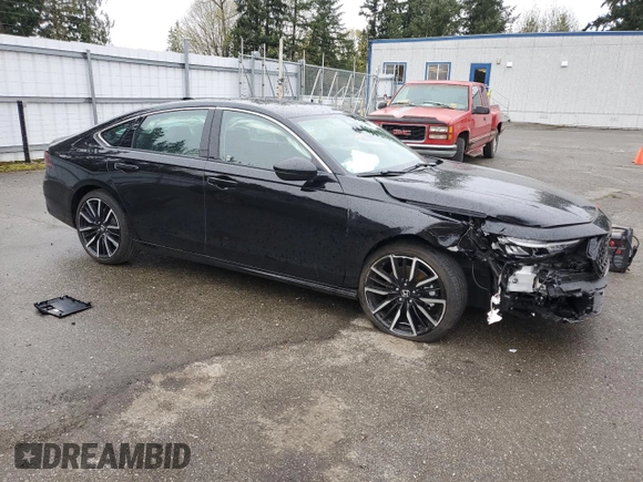 2023 Honda Accord Touring with VIN 1HGCY2F83PA045874, listed as a Copart auction lot 52788105 with 7,407 mi miles and Salvage title. Bid and sale history available at DreamBid. Image 4.