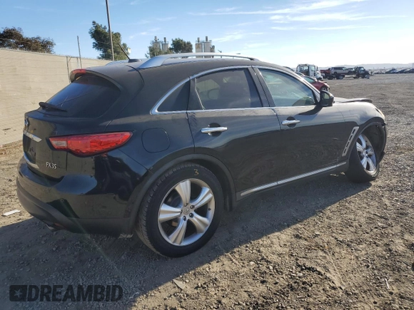 2010 Infiniti FX with VIN JN8AS1MU5AM802317, listed as a Copart auction lot 41622005 with 144,430 mi miles and Salvage title. Bid and sale history available at DreamBid. Image 3.