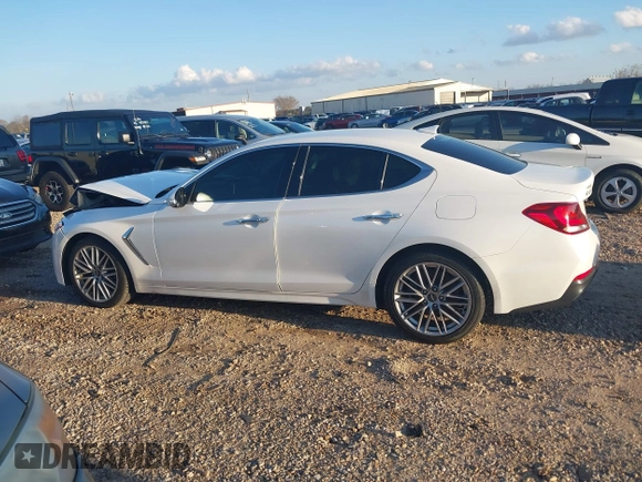 2020 Genesis G70 2.0T with VIN KMTG64LA8LU056386, listed as a IAAI auction lot 41164341 with 48,943 mi miles and . Bid and sale history available at DreamBid. Image 14.