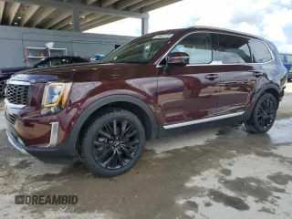2022 Kia Telluride SX with VIN 5XYP54HC7NG281592, listed as a Copart auction lot 61362775 with 30,821 mi miles and Salvage title. Bid and sale history available at DreamBid. Image 1.