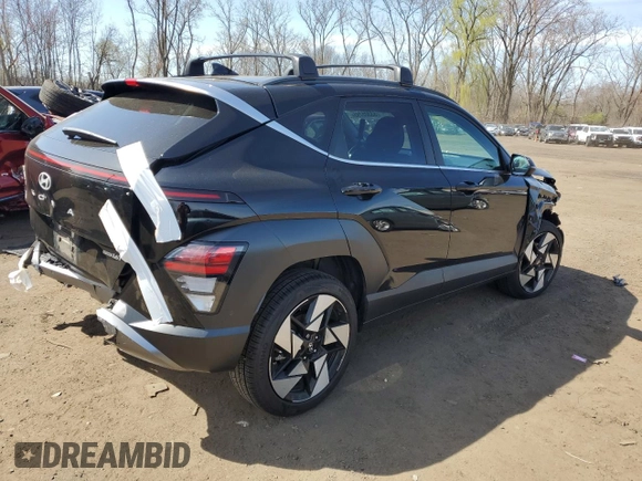 2025 Hyundai Kona Limited with VIN KM8HECA31SU200925, listed as a Copart auction lot 53305795 with 6,223 mi miles and Salvage Title. Bid and sale history available at DreamBid. Image 3.
