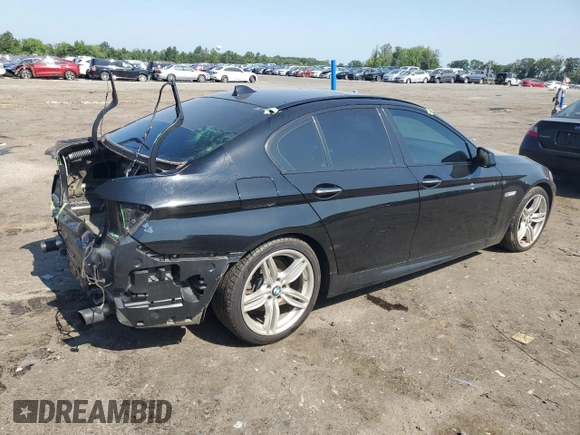 2013 BMW 5 Series 535i with VIN WBAFR7C54DC827808, listed as a Copart auction lot 61285525 with 120,274 mi miles and Salvage title. Bid and sale history available at DreamBid. Image 3.